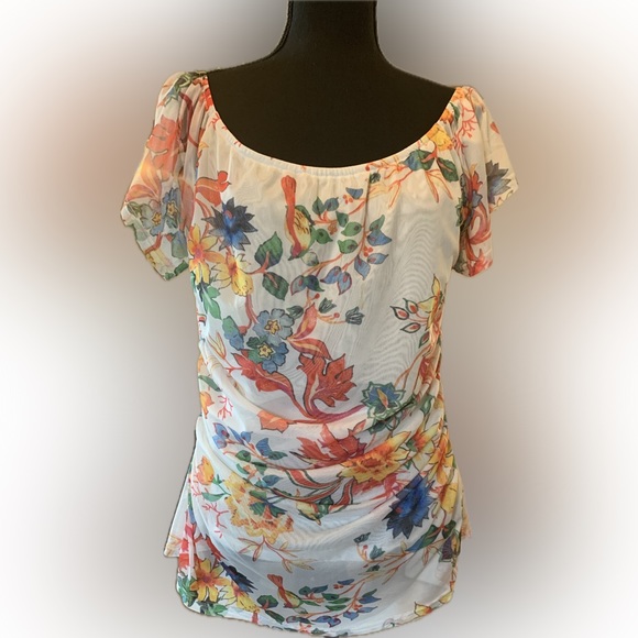 Soho New York and company floral pattern blouse. XL. Multi colored - Picture 4 of 7